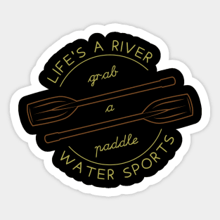 Life is a river Sticker